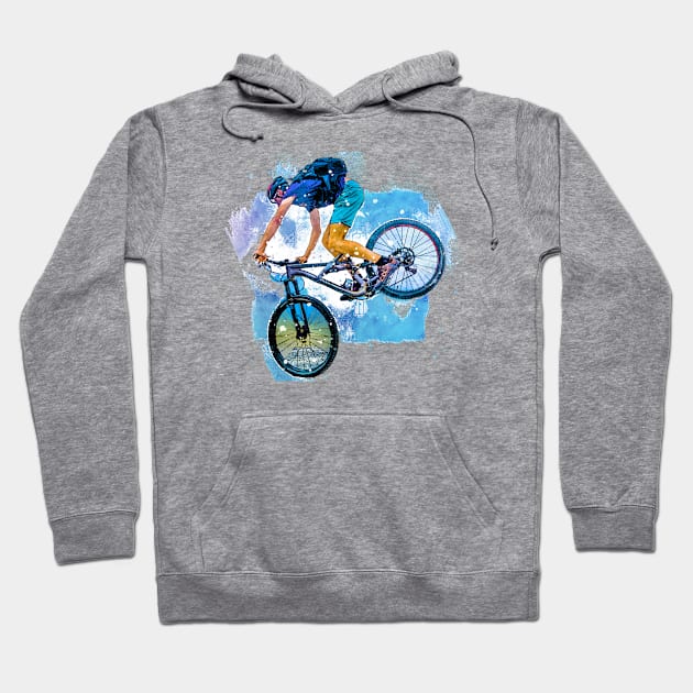 Downhill mountain biking Hoodie by marleks